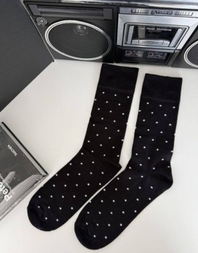 Men's Socks "Dots Black"