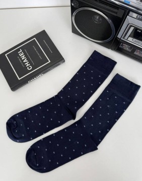 Vīriešu zeķes "Dots Navy Blue"