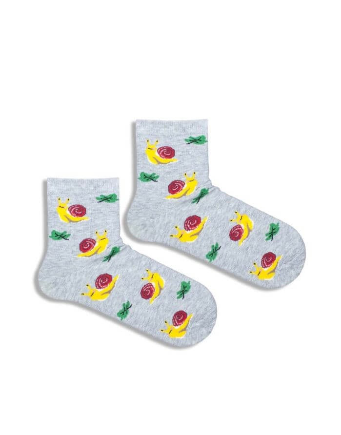Kids Socks "Snails Grey"
