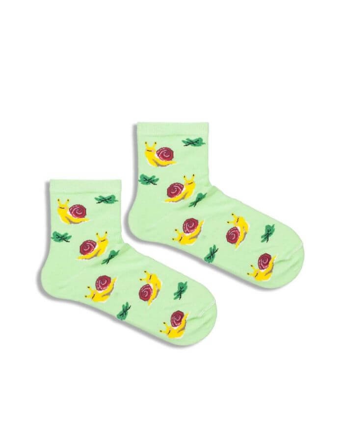 Kids Socks "Snails Green"