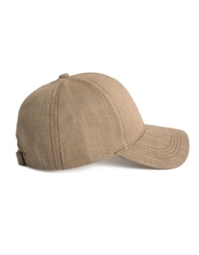 Linen Cap with Visor "Valentina Beige"