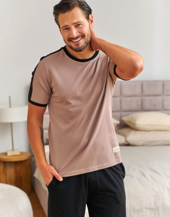 Vīriešu pidžama "Olex Beige"