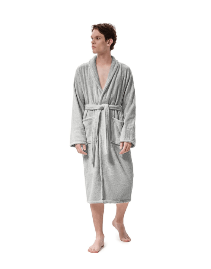 Peldmētelis "Woll Hellgrau"
