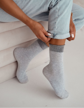 Женские носки "Lurex Welt Light Grey"