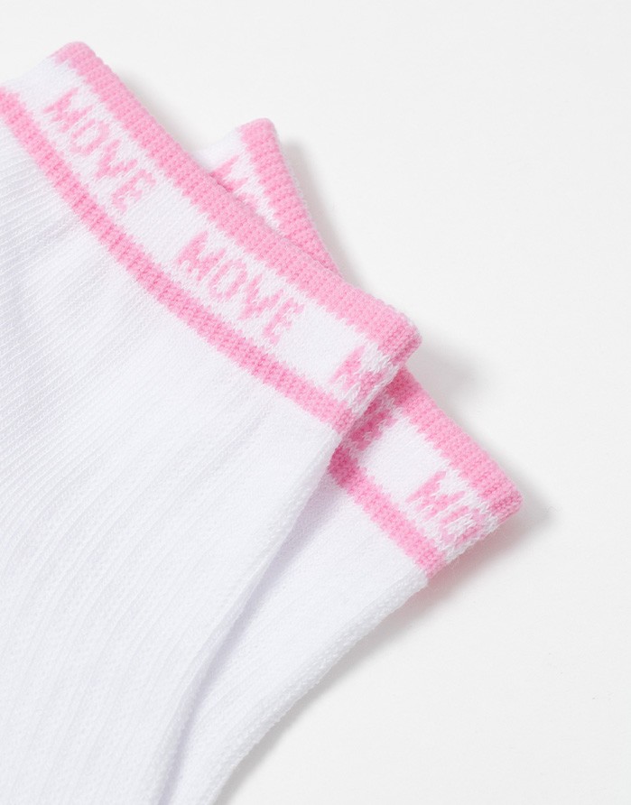 Children's socks "Move White Pink"
