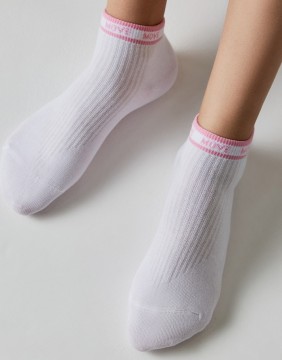 Bērnu zeķes "Move White Pink"