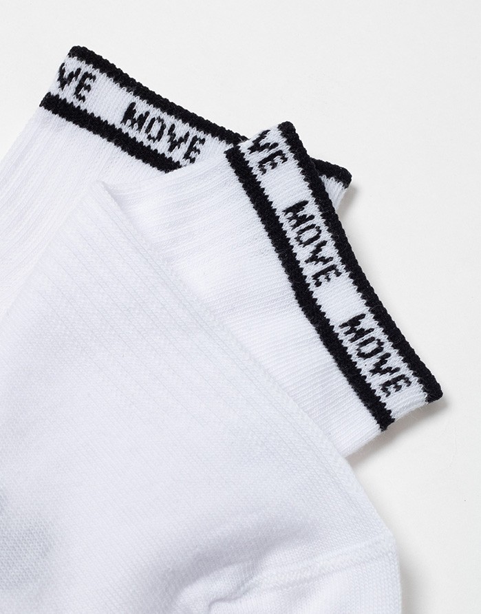 Children's socks "Move White Black"