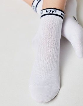 Children's socks "Move White Black"