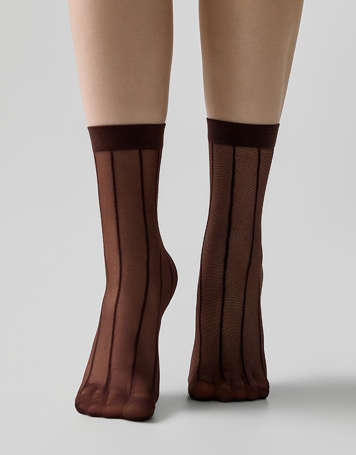 Sieviešu Zeķītes "Fantasy Vertical Chocolate", 20 Den