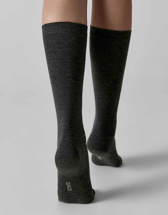 Women's Socks "Rombi Grey Dusty Rose"