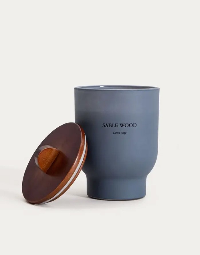 Scented candle "Sable Wood, Forest Sage" 400 g
