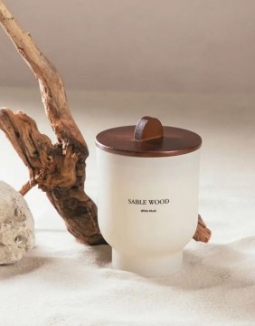 Scented candle "Sable Wood, White Musk" 400 g