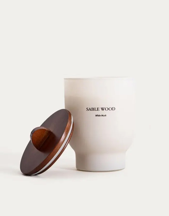 Scented candle "Sable Wood, White Musk" 400 g