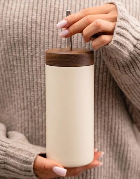 Thermo mug "Sylvara, Cream" 350 ml