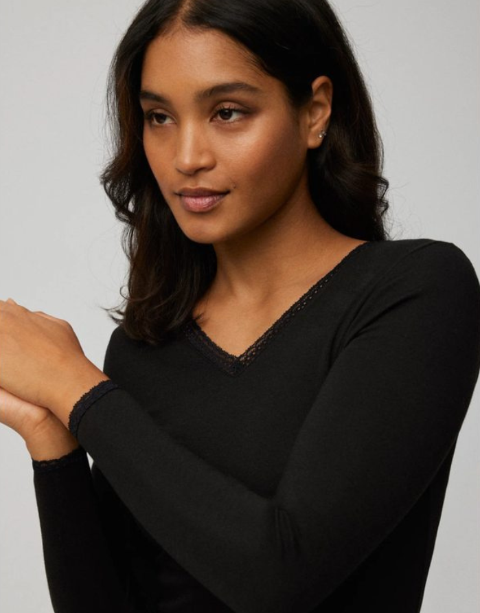 Thermal Top "Cozy Lace Negro"