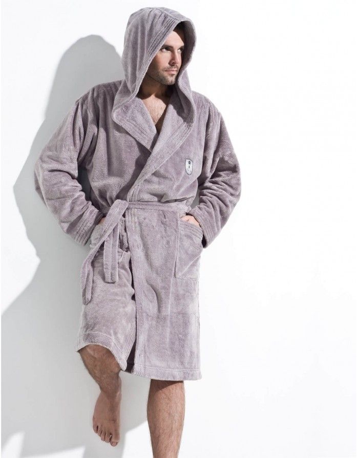 Bathrobe "Iwo Grey" L&L - 1