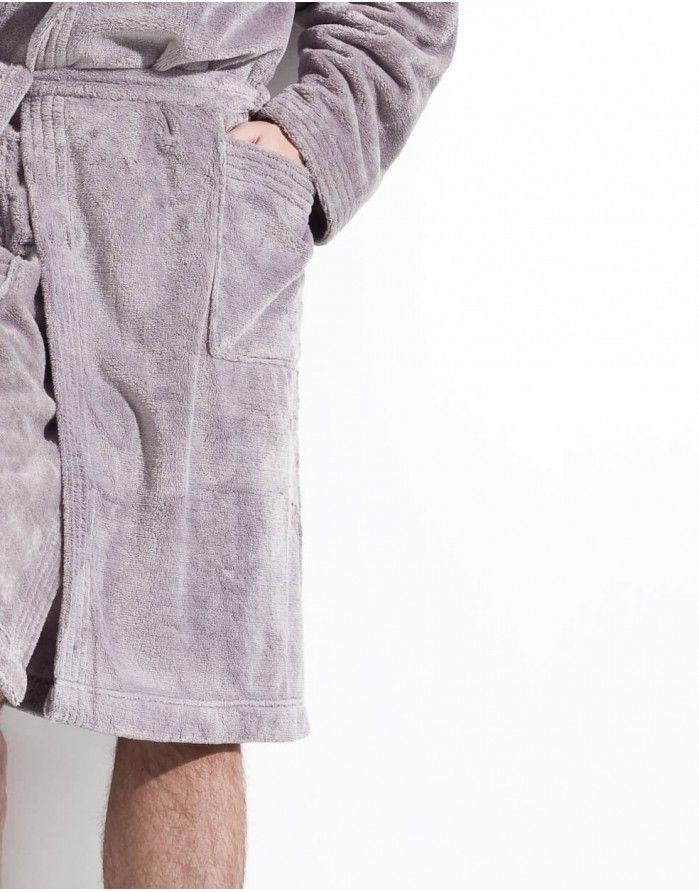 Bathrobe "Iwo Grey" L&L - 4