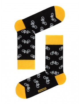 Мужские носки "Happy Black Yellow"