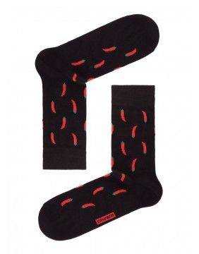 Men's Socks "Happy Black Chilli"