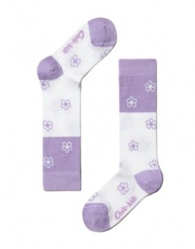 Children's socks "White Lilac"