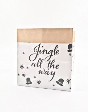 Popierinis Krepšys "Jingle All The Way", 20 cm