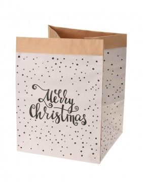 Popierinis Krepšys "Merry Christmas", 40 cm