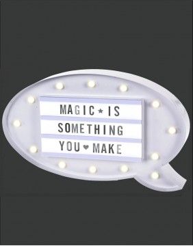 Illuminated Board "Magic Words"
