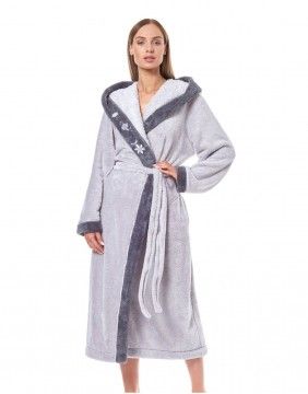 Chalatas "Grey Flower"