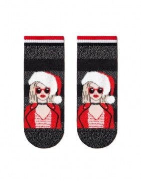 Moteriškos kojinės "Santa Lady"