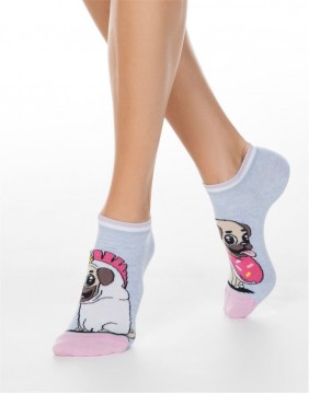 Women's socks "Happy Mops"