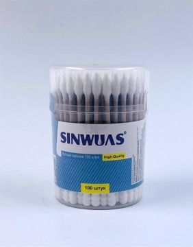 Vatitikud SIWUAS ümaras karbis, 100 tk