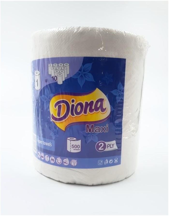 Paper towel "Diona" 2 plies, 500 sheets