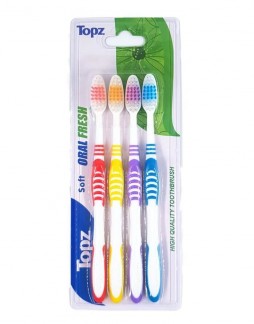 Toothbrushes "Topz" Soft, 4 psc.