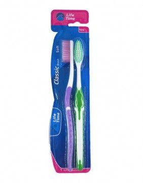 Зубная щетка "Life Time" Classic Soft, 2 шт