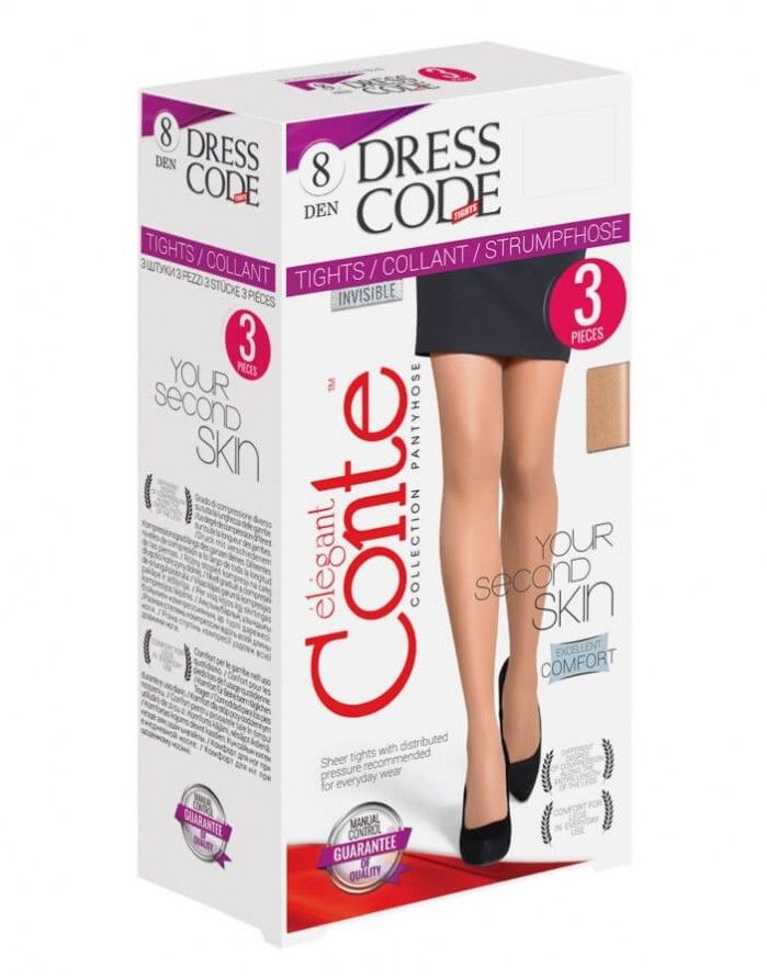 Sieviešu zeķubikses "Dress Code" 8 Den 3 pcs