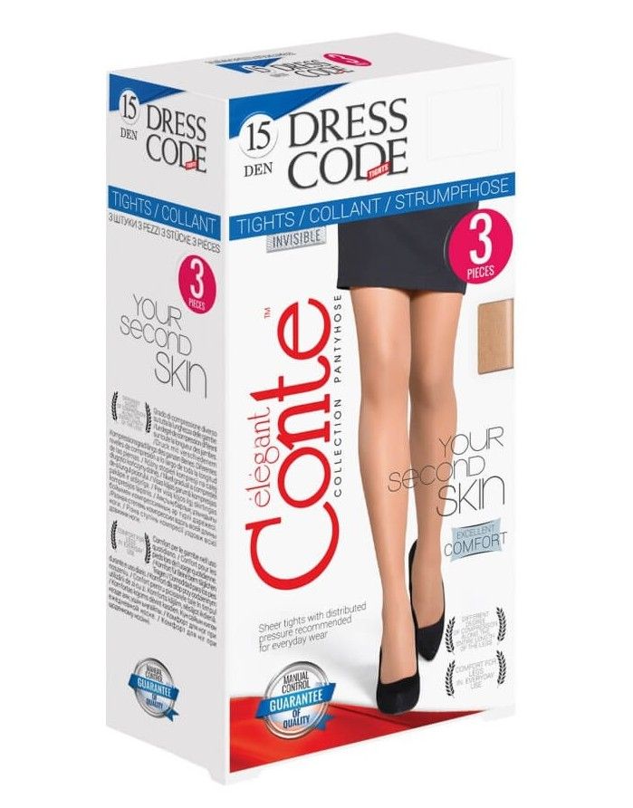 Sieviešu zeķubikses "Dress Code" 15 Den 3 pcs