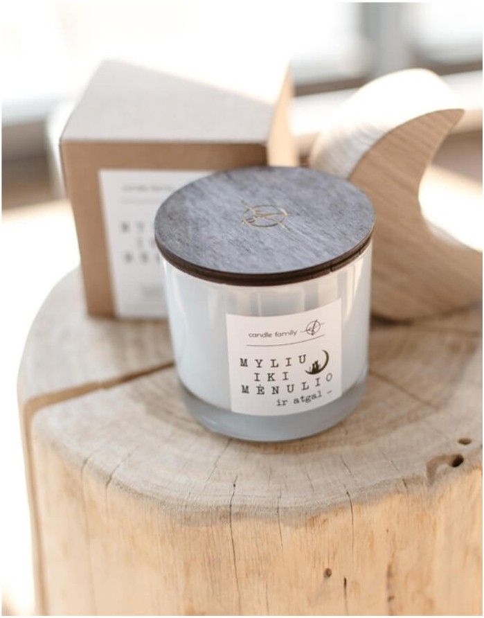 Soy wax candle "Myliu iki mėnulio ir atgal"