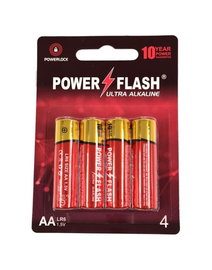 Baterijas POWER FLASH AA LR6 1.5V