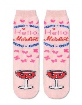 Women's socks "Hello Merlot"