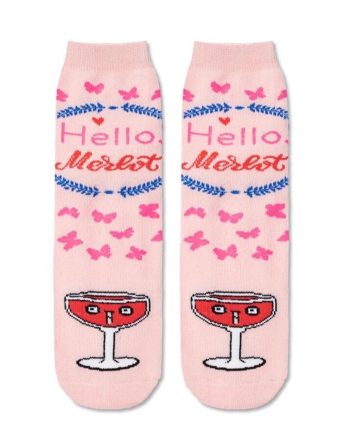 Women's socks "Hello Merlot"
