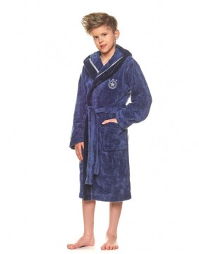 Bathrobe "Steam navy"
