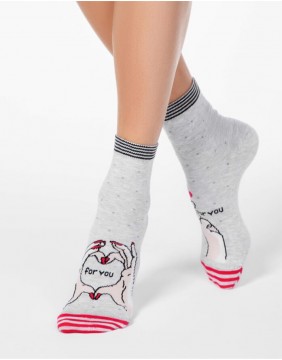 Women's socks "Happy 17C6"