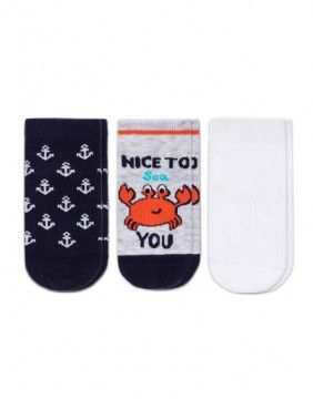 Children's socks "Funny Crab", 3 pairs