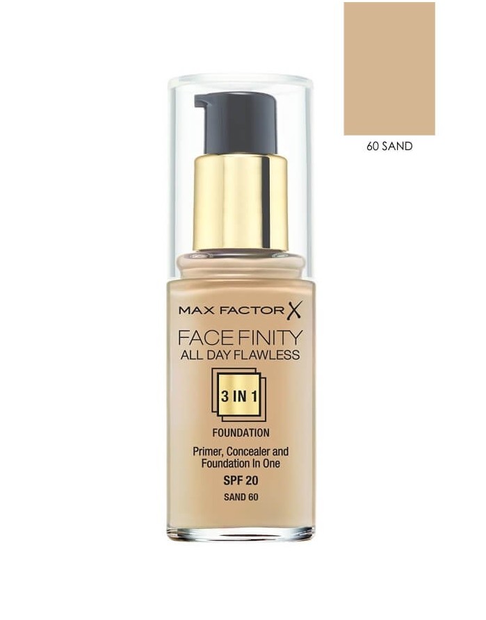 Kreminė pudra Max Factor Facefinity All Day Flawless 3in1 60 Sand