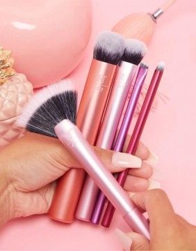 Makiažo teptukų rinkinys TB 4vnt Pink Gold