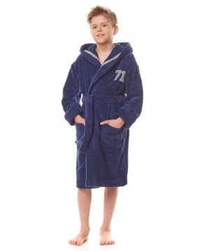 Bathrobe "Number Blue"