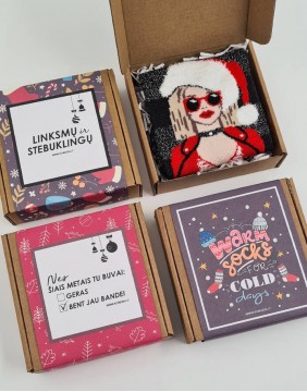 Gift set "Xmas Santa Girl"