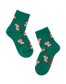 Children's socks "Xmas Happy Elk"
