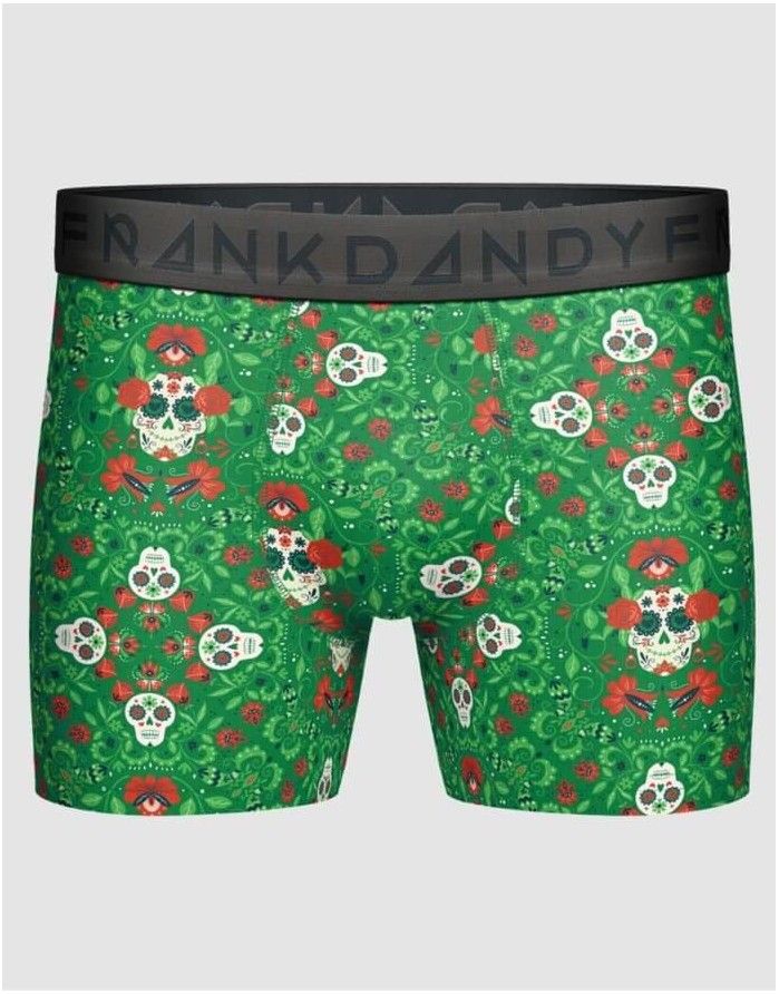 Vīriešu biksītes "Paisley Scull Green"