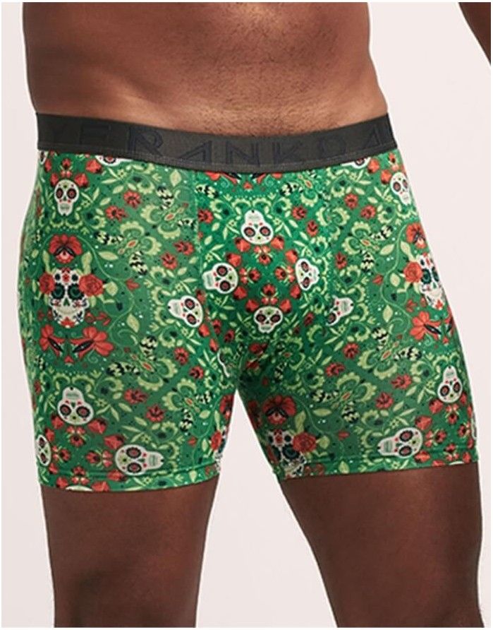 Vīriešu biksītes "Paisley Scull Green"